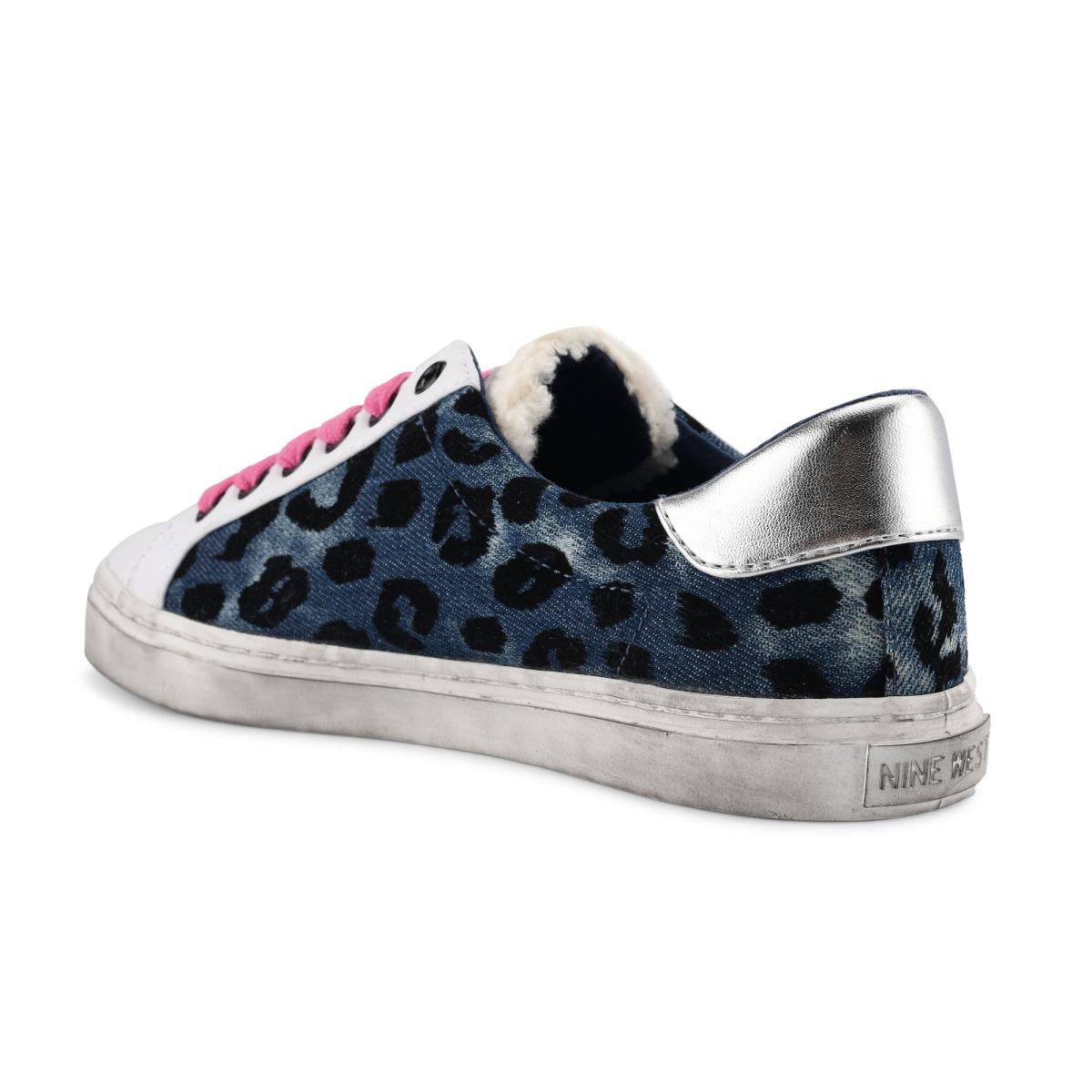 Zapatillas Casuales Nine West Best Azules Leopardo | 3274FVXLQ