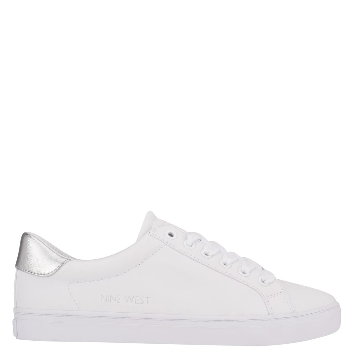 Zapatillas Casuales Nine West Best Blancas Plateadas | 4961EUTBV