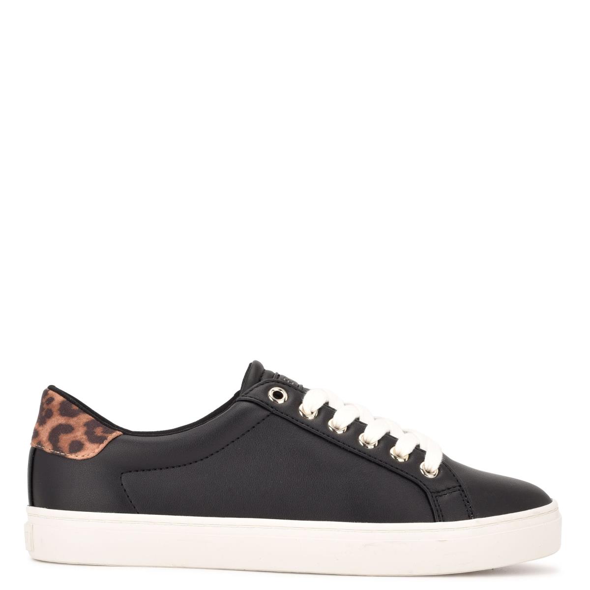 Zapatillas Casuales Nine West Best Negras Leopardo | 9704PFMRL