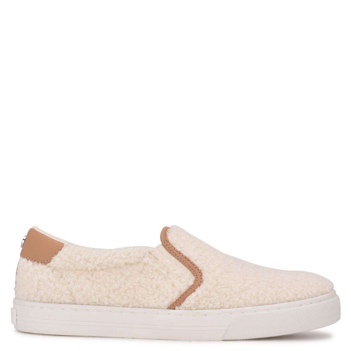 Zapatillas Sin Cordones Nine West Lala Creme | 1738TDOSN