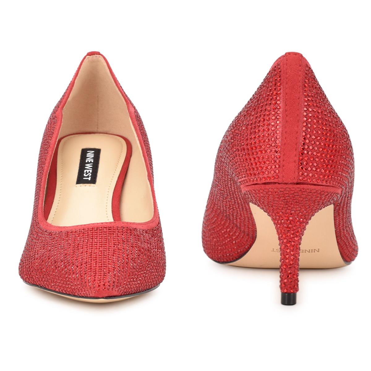 Zapatos De Salon Nine West Abaline Rhinestone Pointy Puntera Rojas | 8641NVXAI