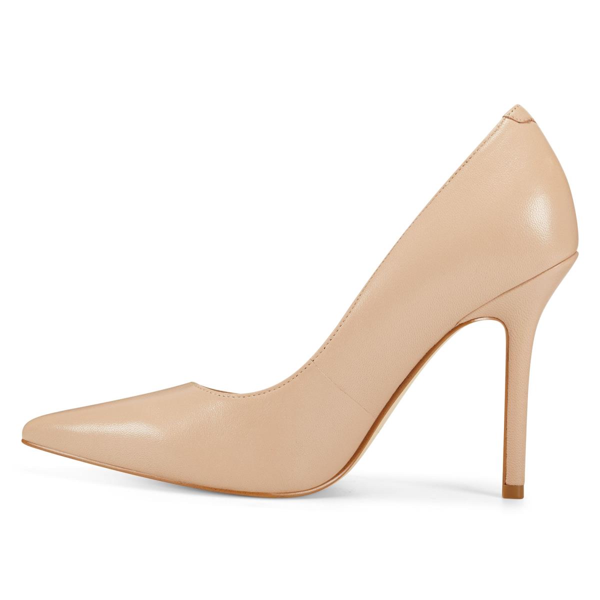 Zapatos De Salon Nine West Bliss Pointy Puntera Beige Claro | 4728KUAGC