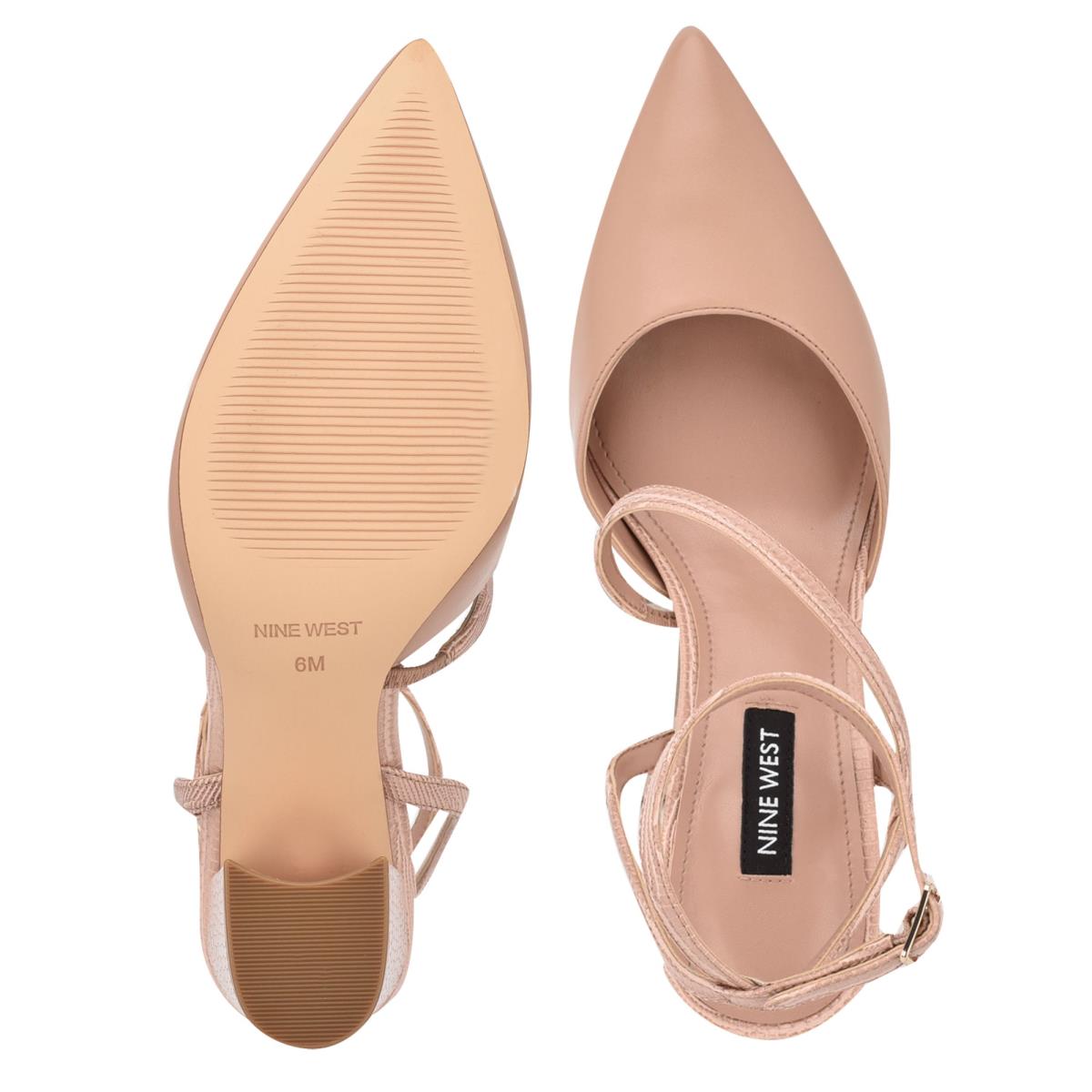 Zapatos De Salon Nine West Collette Vestido Beige Claro | 7591NIATV