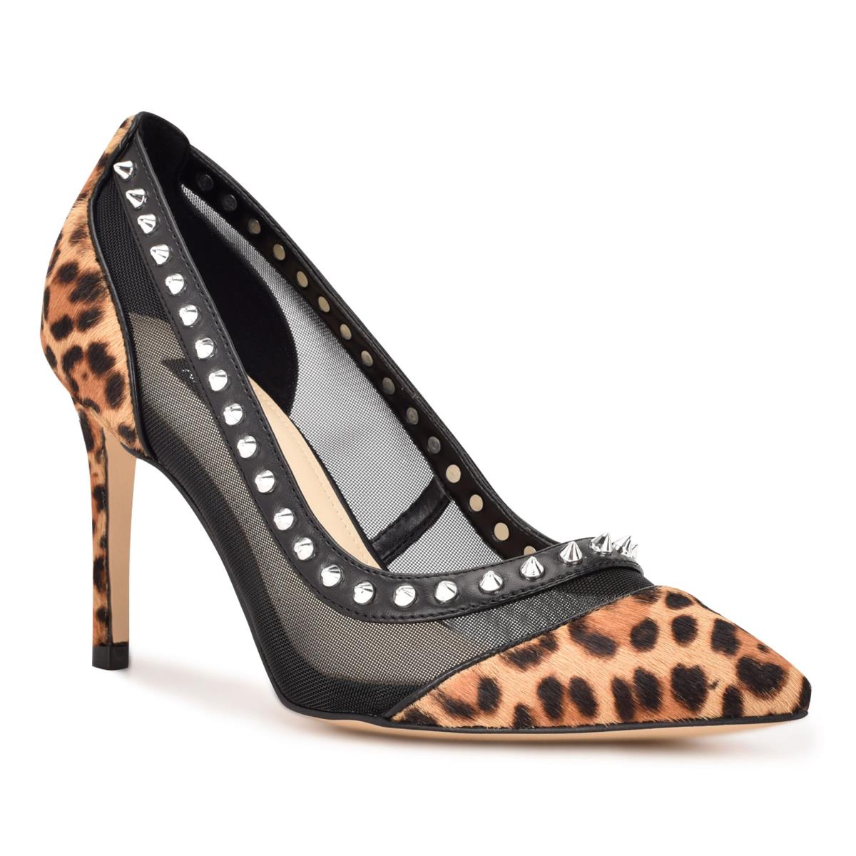 Zapatos De Salon Nine West Erian Pointy Puntera Leopardo | 0498ZJONF