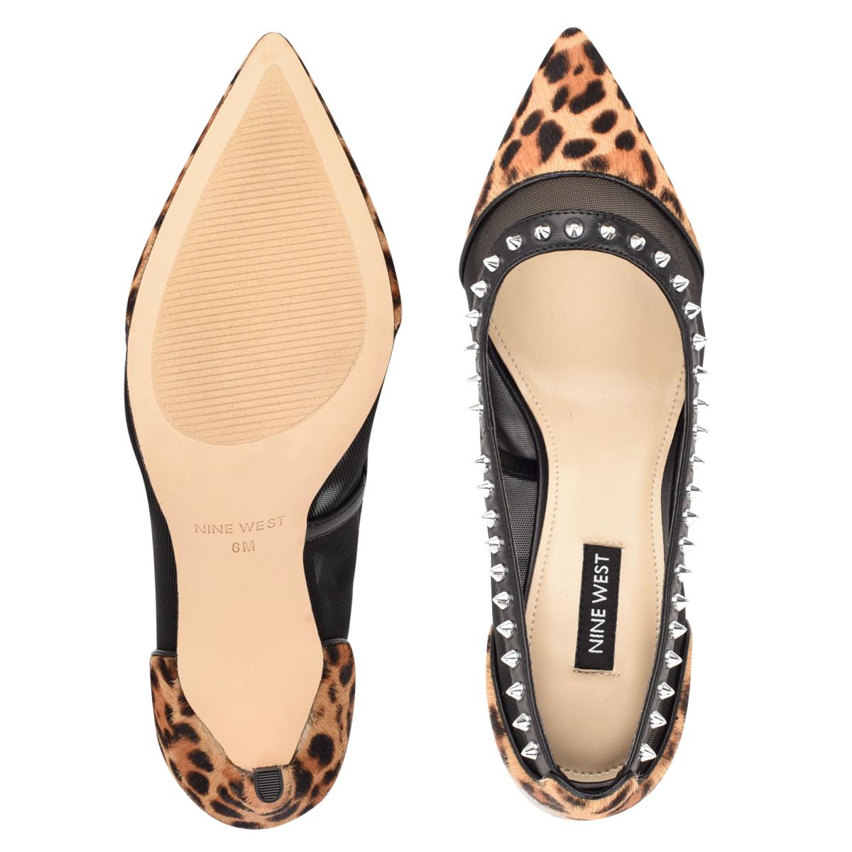 Zapatos De Salon Nine West Erian Pointy Puntera Leopardo | 0498ZJONF