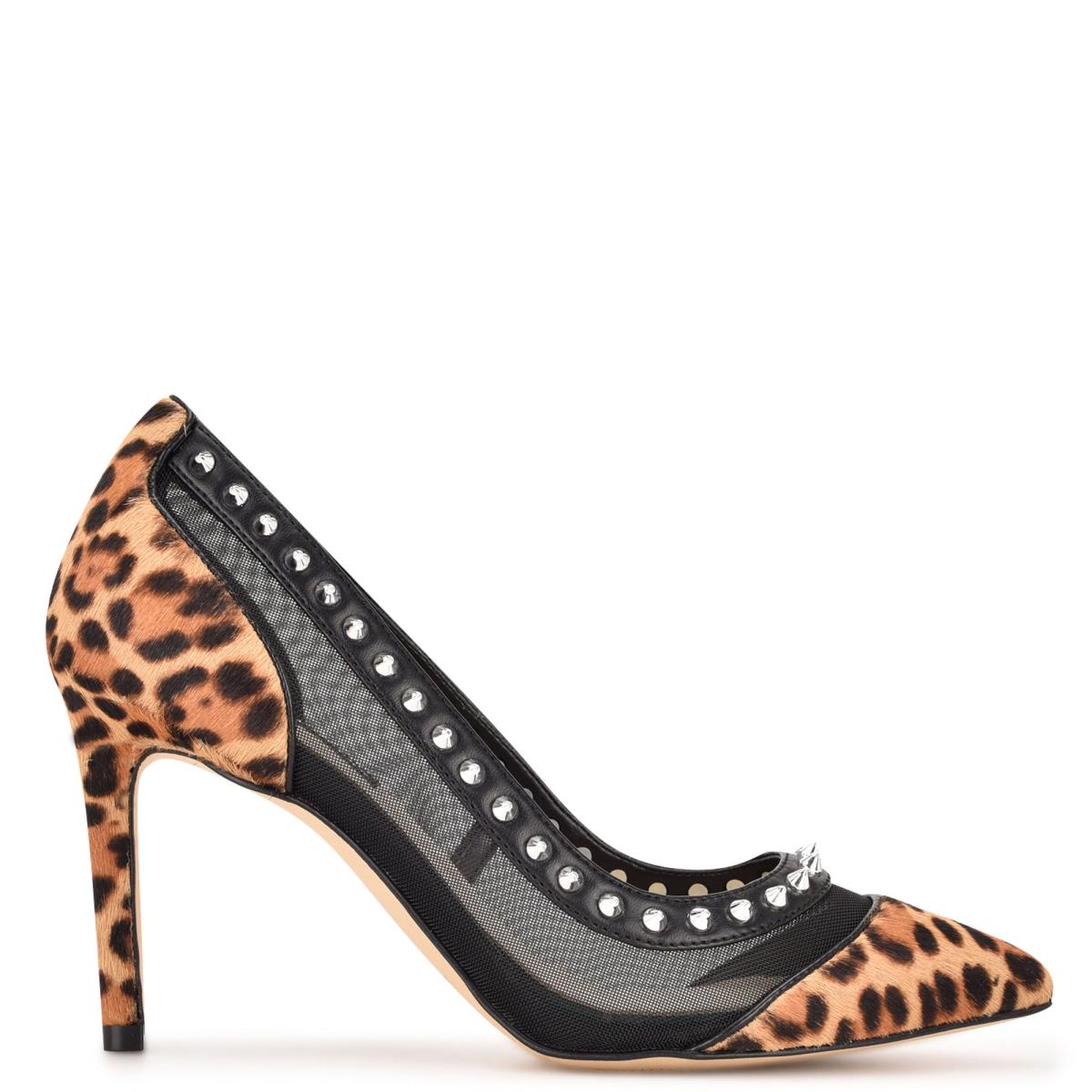 Zapatos De Salon Nine West Erian Pointy Puntera Leopardo | 0498ZJONF