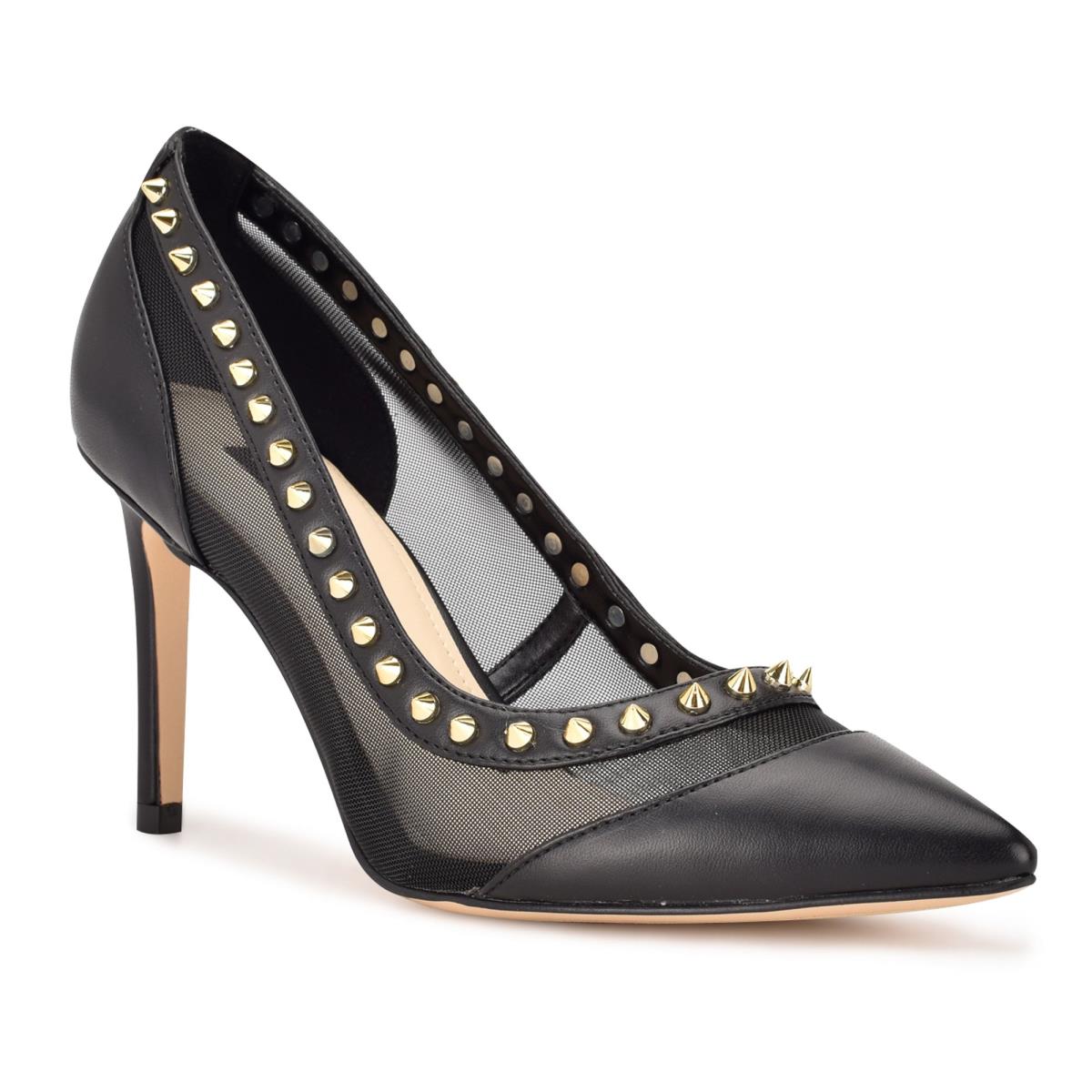 Zapatos De Salon Nine West Erian Pointy Puntera Negras | 5263LUWBO