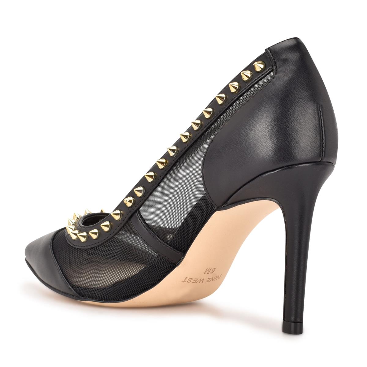 Zapatos De Salon Nine West Erian Pointy Puntera Negras | 5263LUWBO