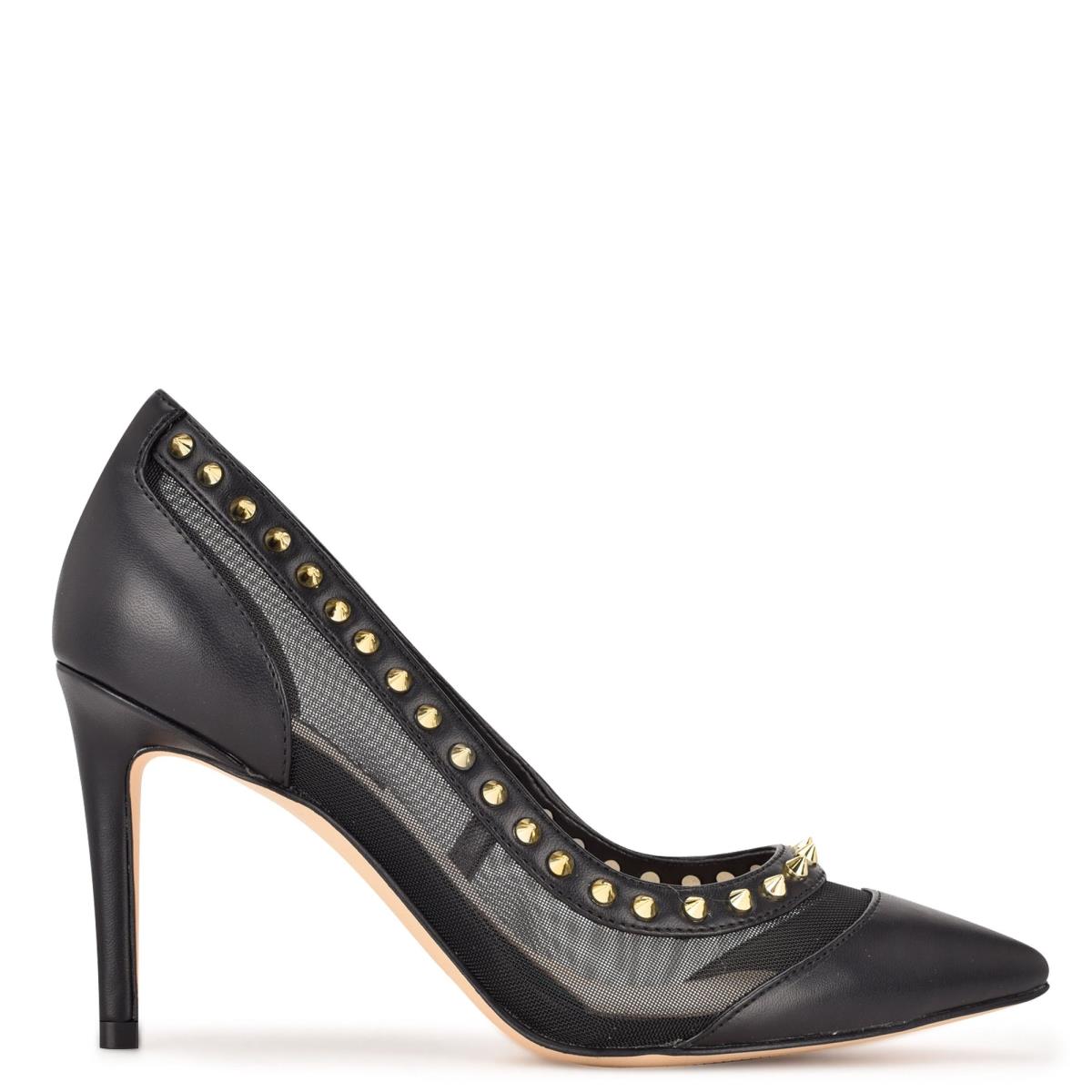 Zapatos De Salon Nine West Erian Pointy Puntera Negras | 5263LUWBO