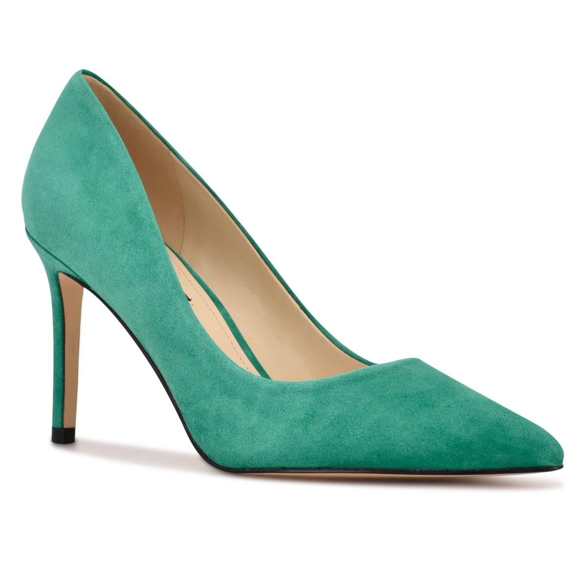 Zapatos De Salon Nine West Ezra Pointy Puntera Verde | 3745OVBLG