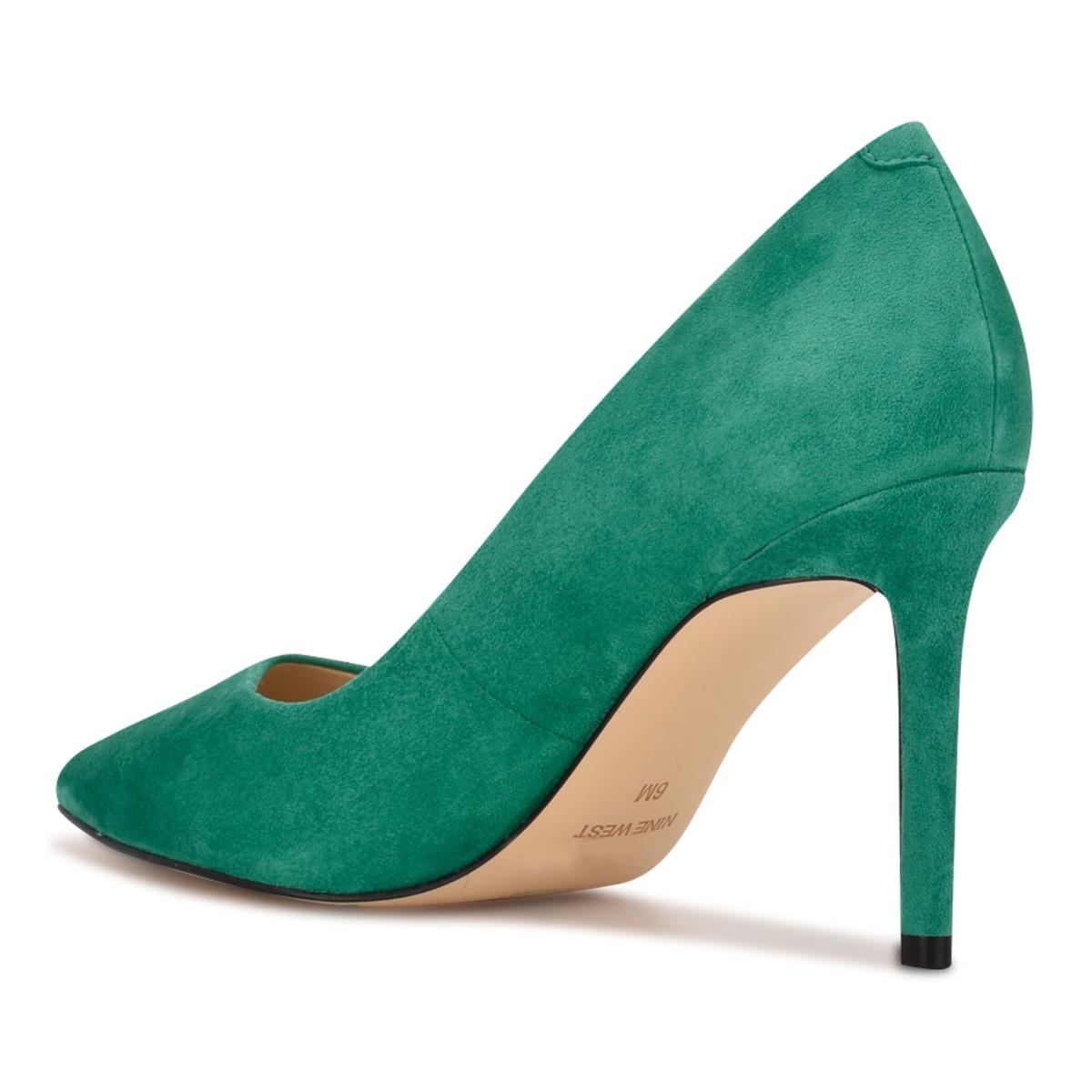 Zapatos De Salon Nine West Ezra Pointy Puntera Verde | 3745OVBLG