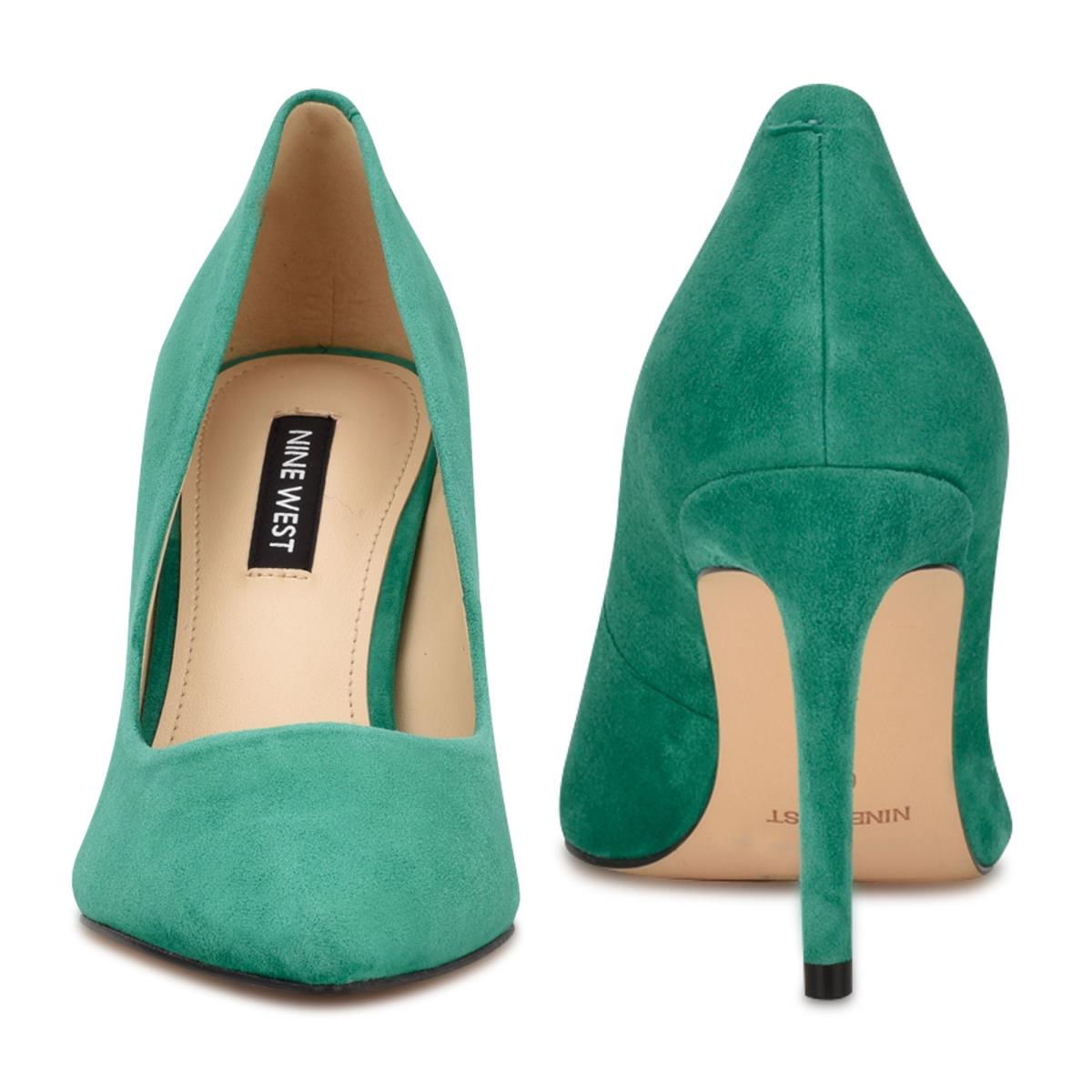 Zapatos De Salon Nine West Ezra Pointy Puntera Verde | 3745OVBLG