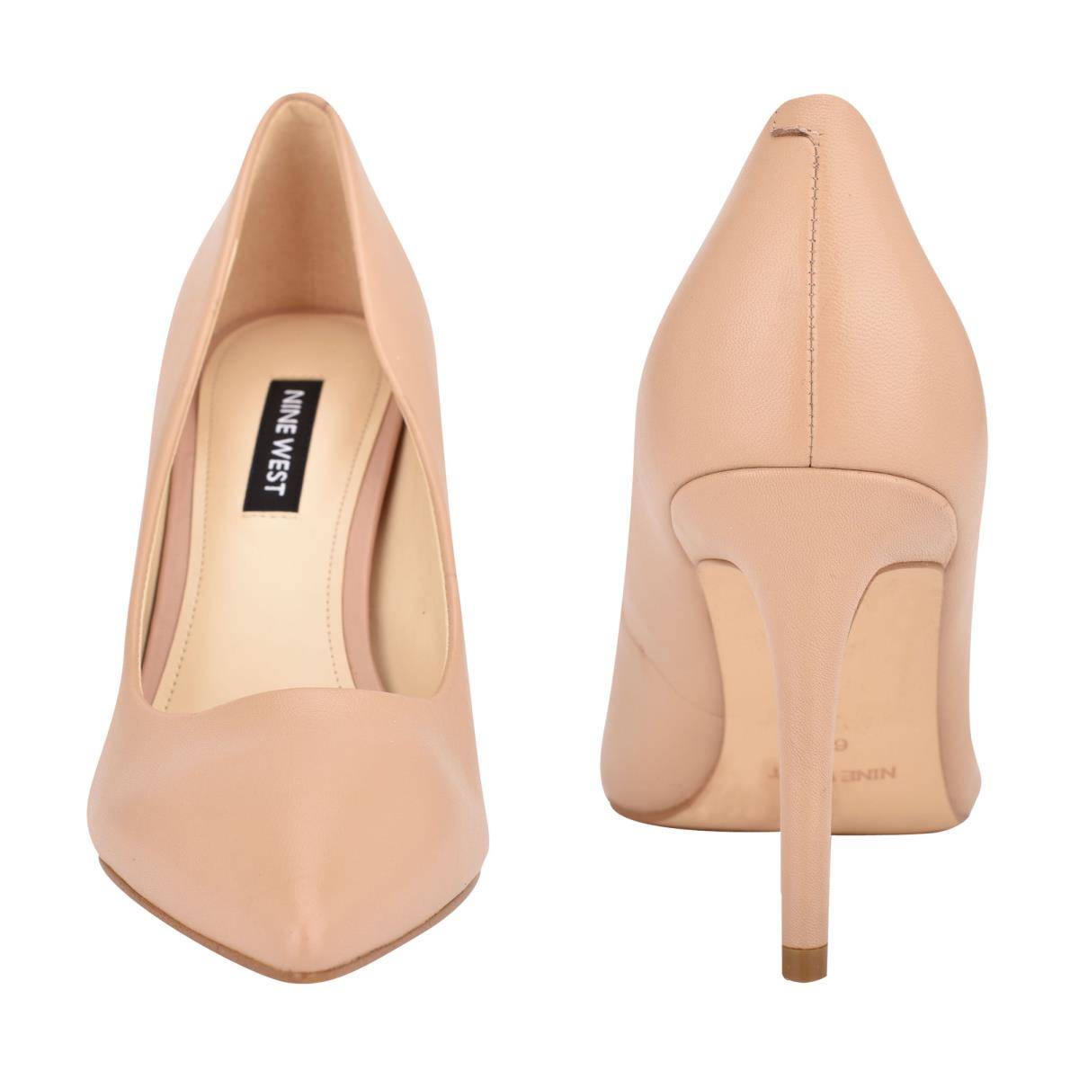 Zapatos De Salon Nine West Ezra Pointy Puntera Beige | 5068UBDRV