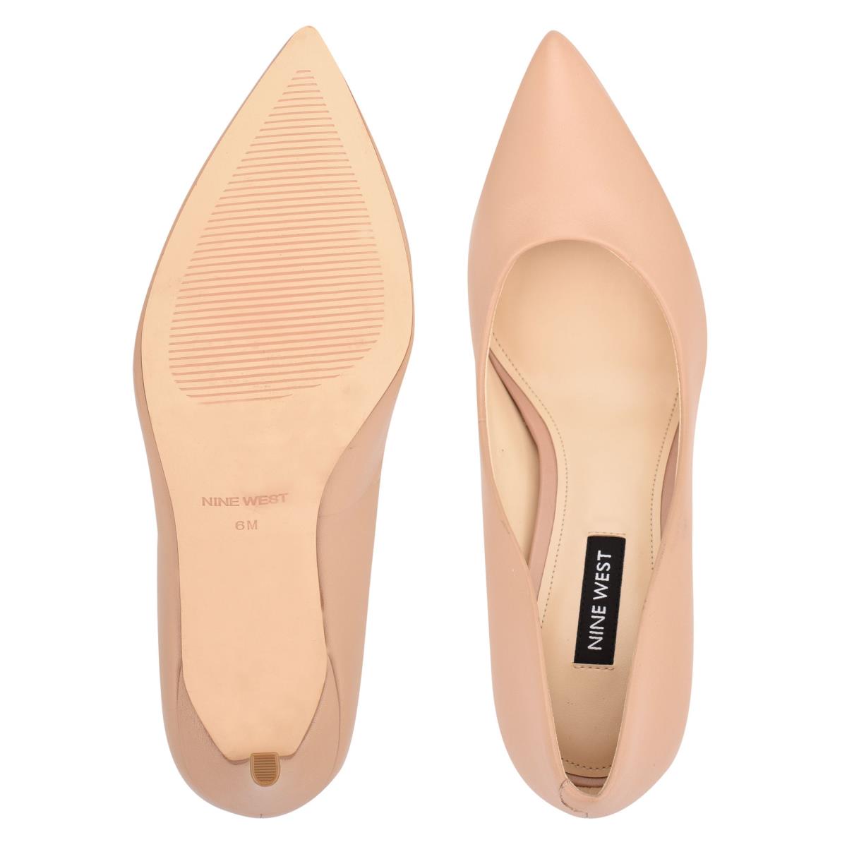 Zapatos De Salon Nine West Ezra Pointy Puntera Beige | 5068UBDRV