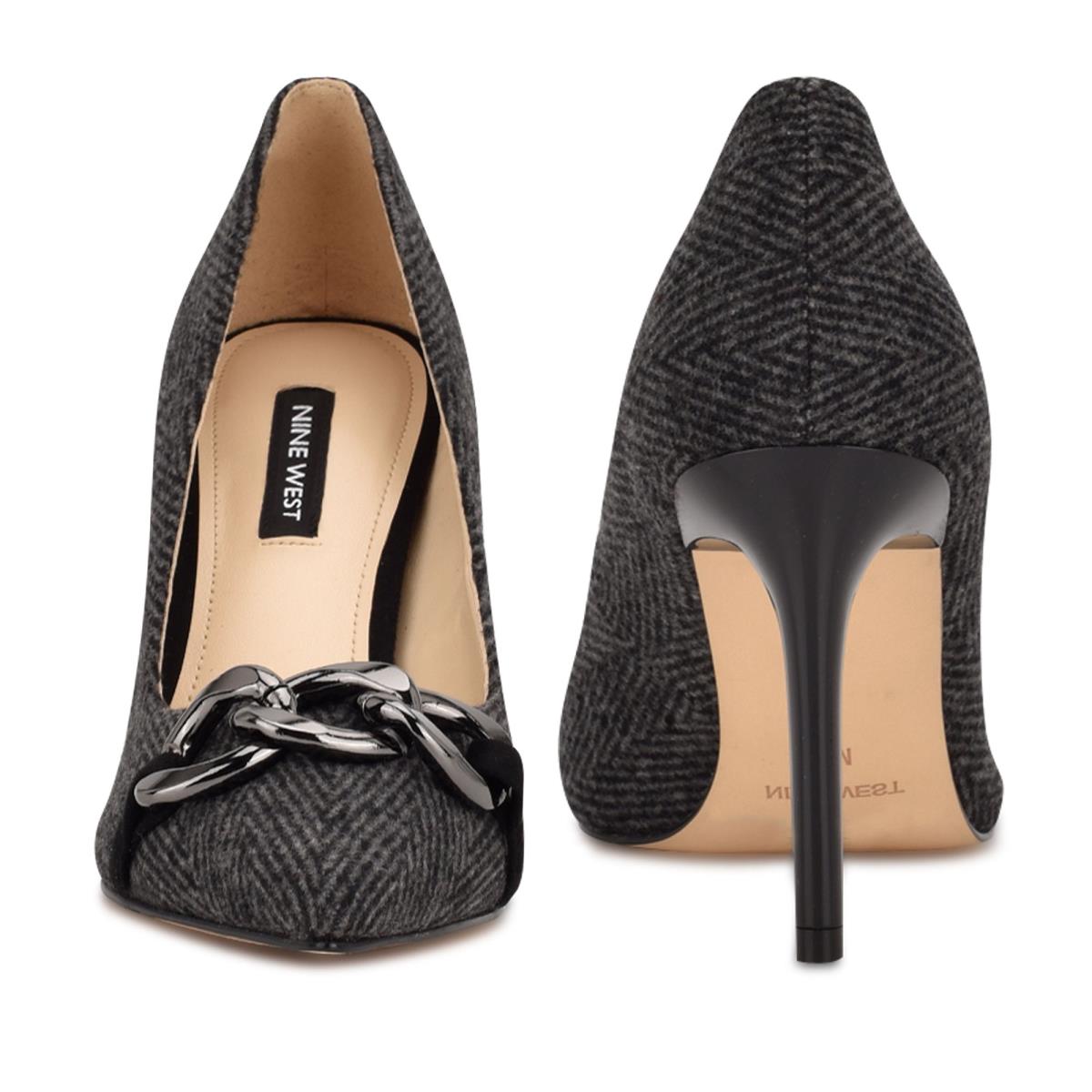 Zapatos De Salon Nine West Ezzie Pointy Puntera Gris | 1072CEBKN