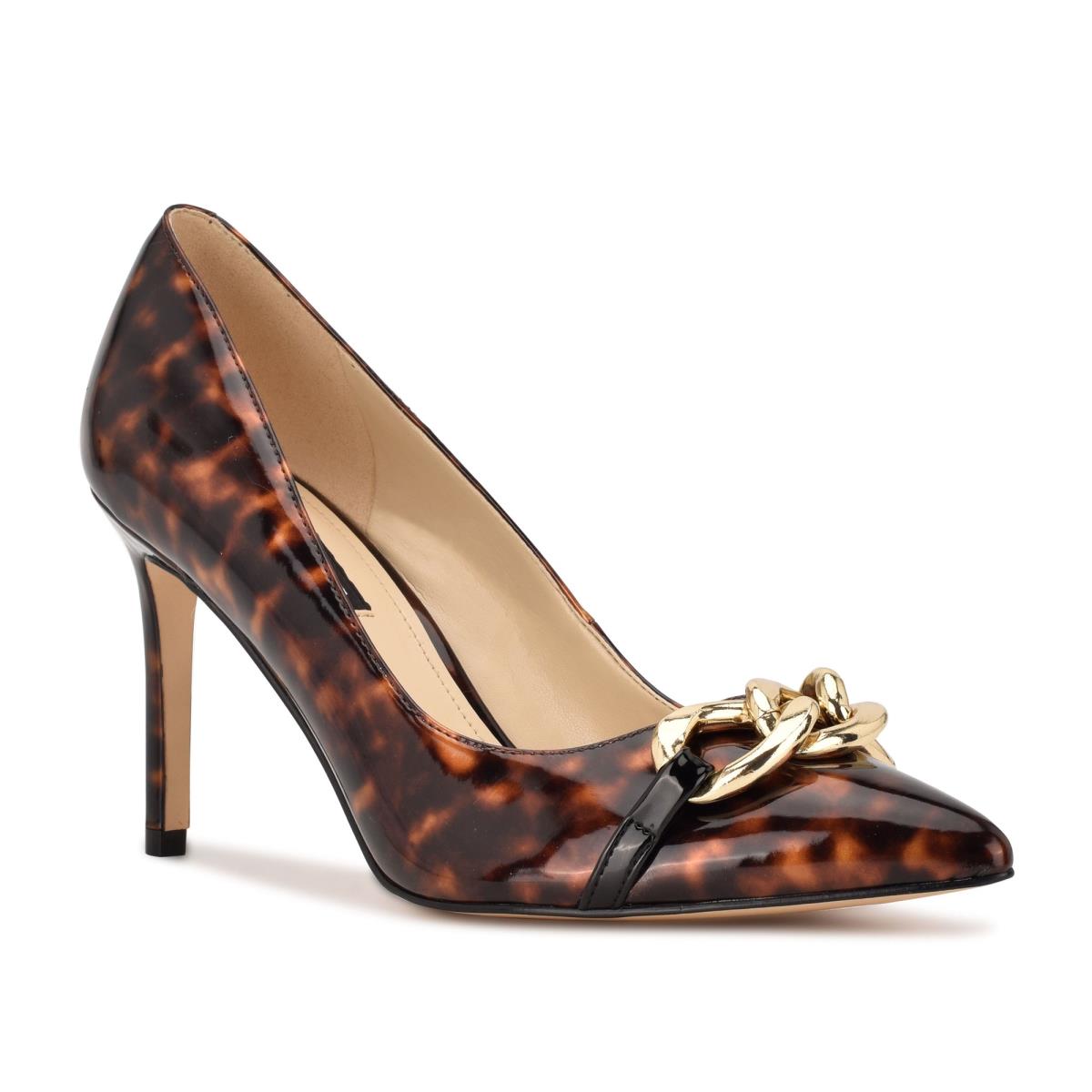 Zapatos De Salon Nine West Ezzie Pointy Puntera Cafe | 6879ZXRDO