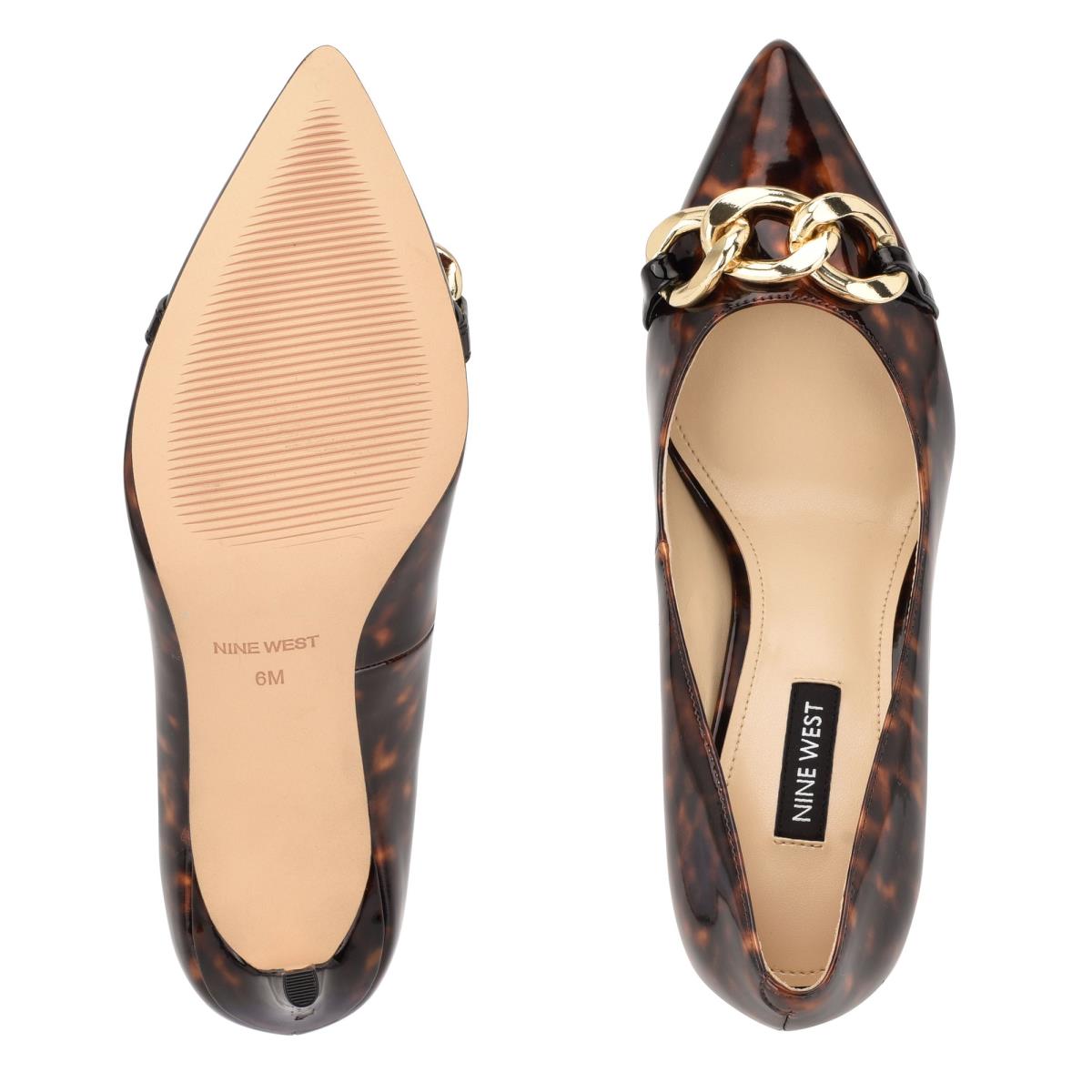 Zapatos De Salon Nine West Ezzie Pointy Puntera Cafe | 6879ZXRDO