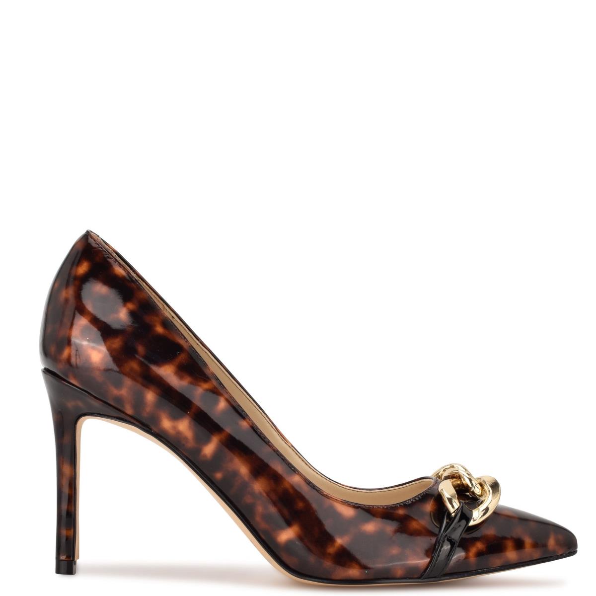 Zapatos De Salon Nine West Ezzie Pointy Puntera Cafe | 6879ZXRDO