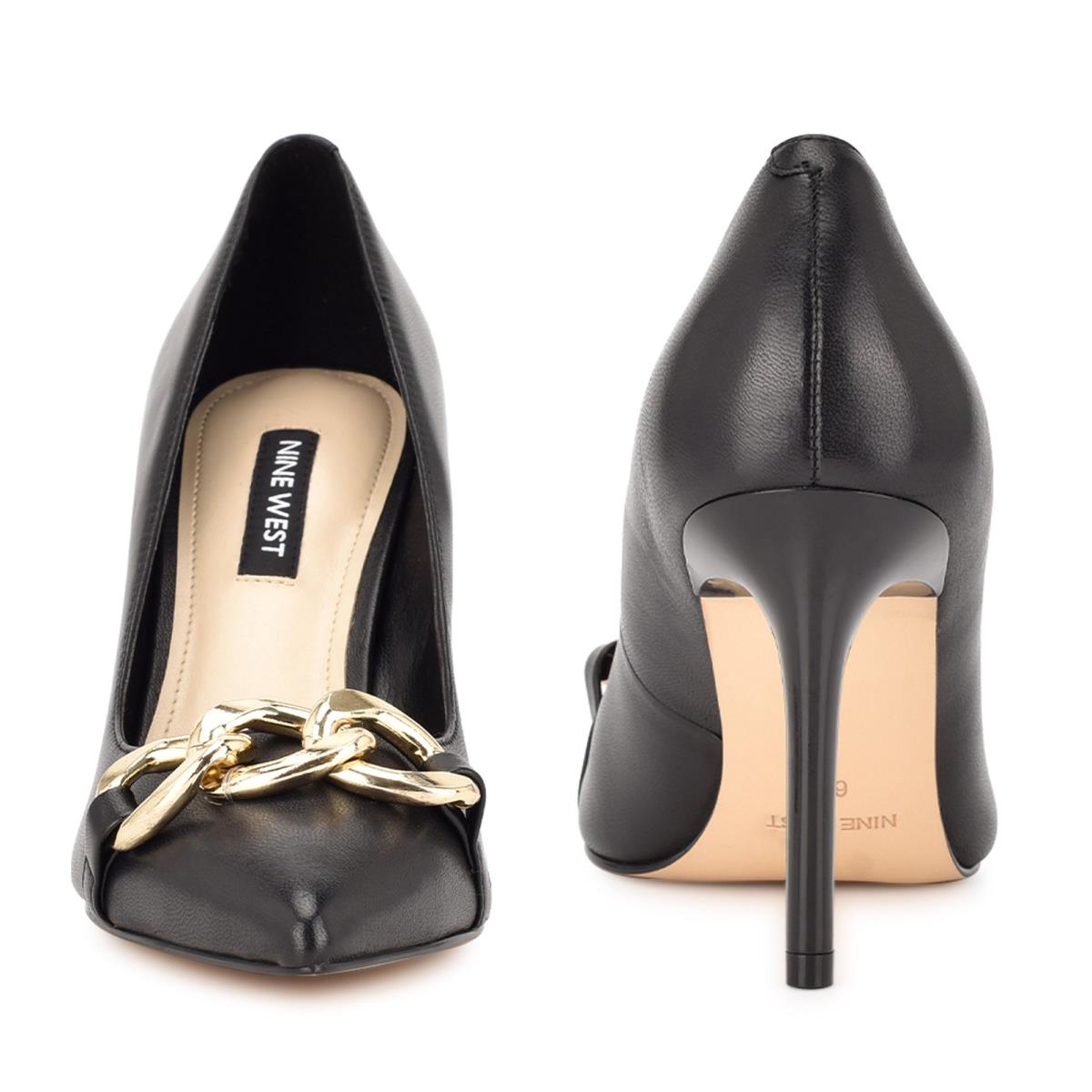 Zapatos De Salon Nine West Ezzie Pointy Puntera Negras | 8579NPBLQ