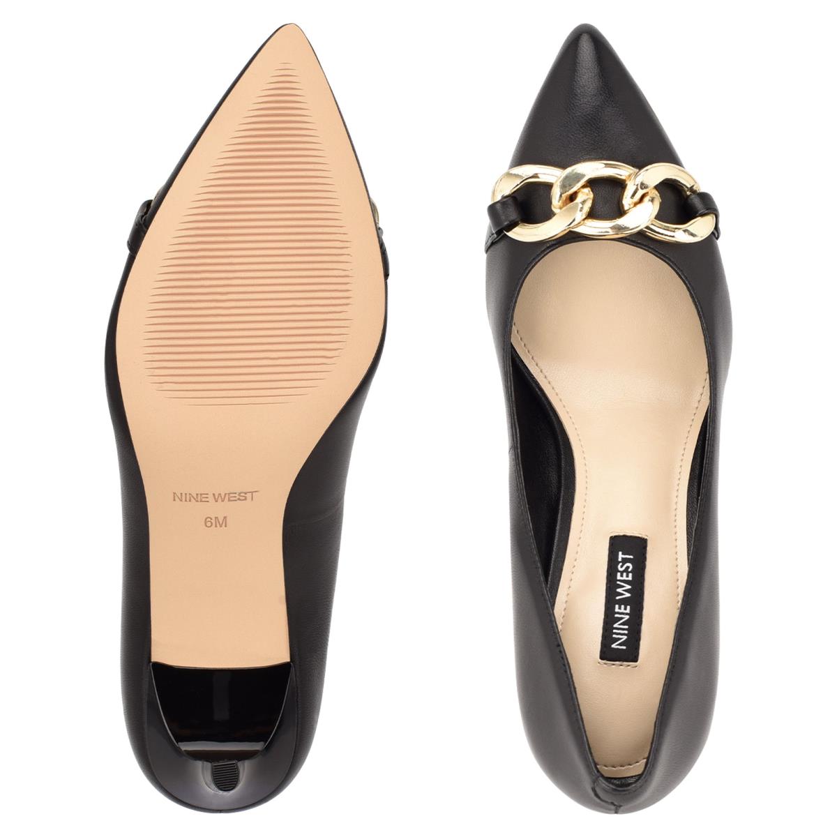 Zapatos De Salon Nine West Ezzie Pointy Puntera Negras | 8579NPBLQ