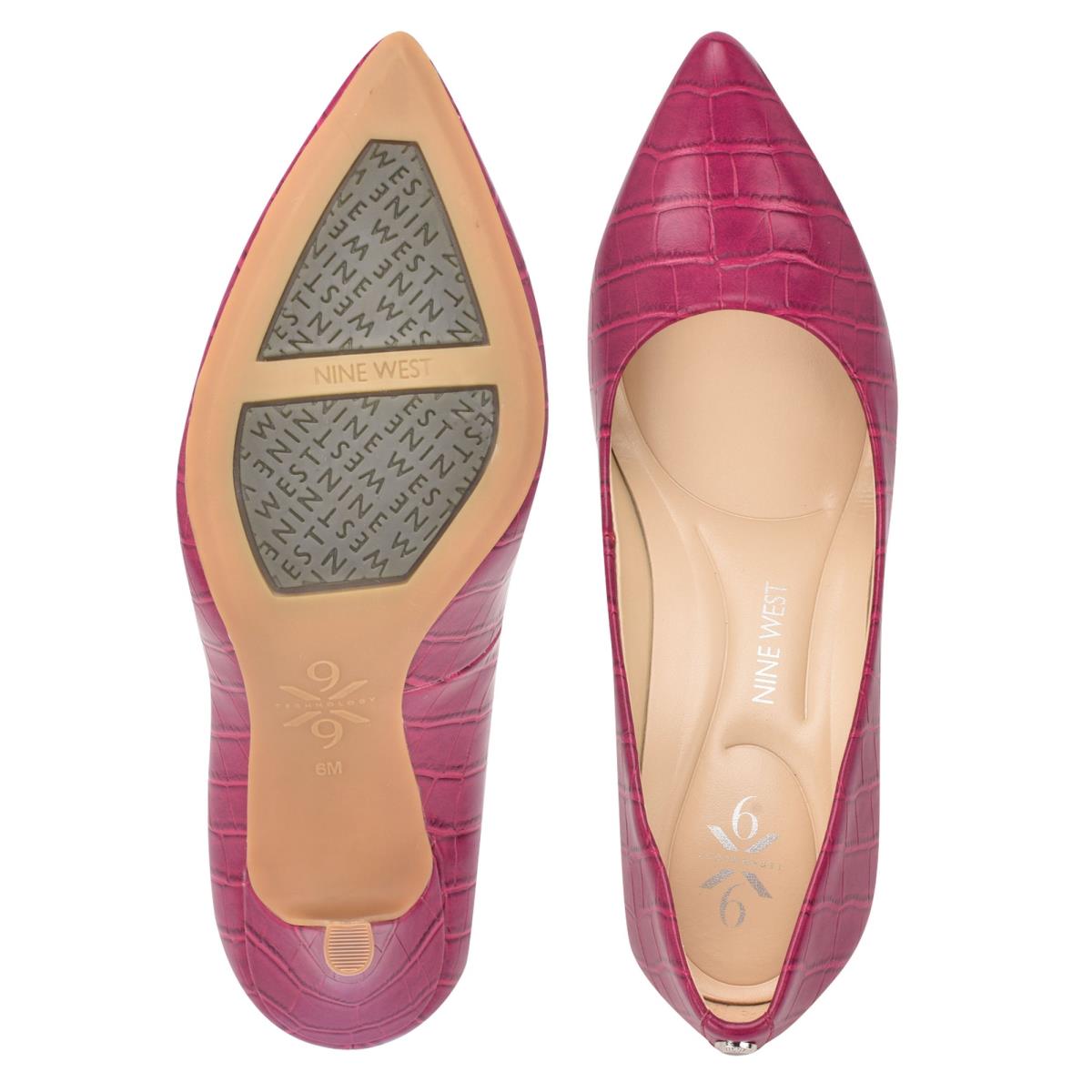 Zapatos De Salon Nine West Fifth 9x9 Pointy Puntera Rosas | 0158WAUQF