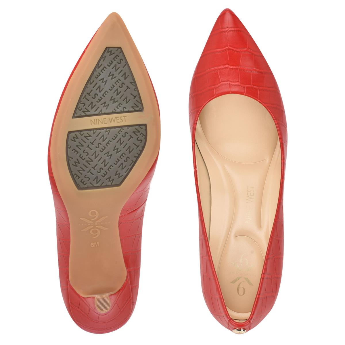 Zapatos De Salon Nine West Fifth 9x9 Pointy Puntera Rojas | 1865NXPST