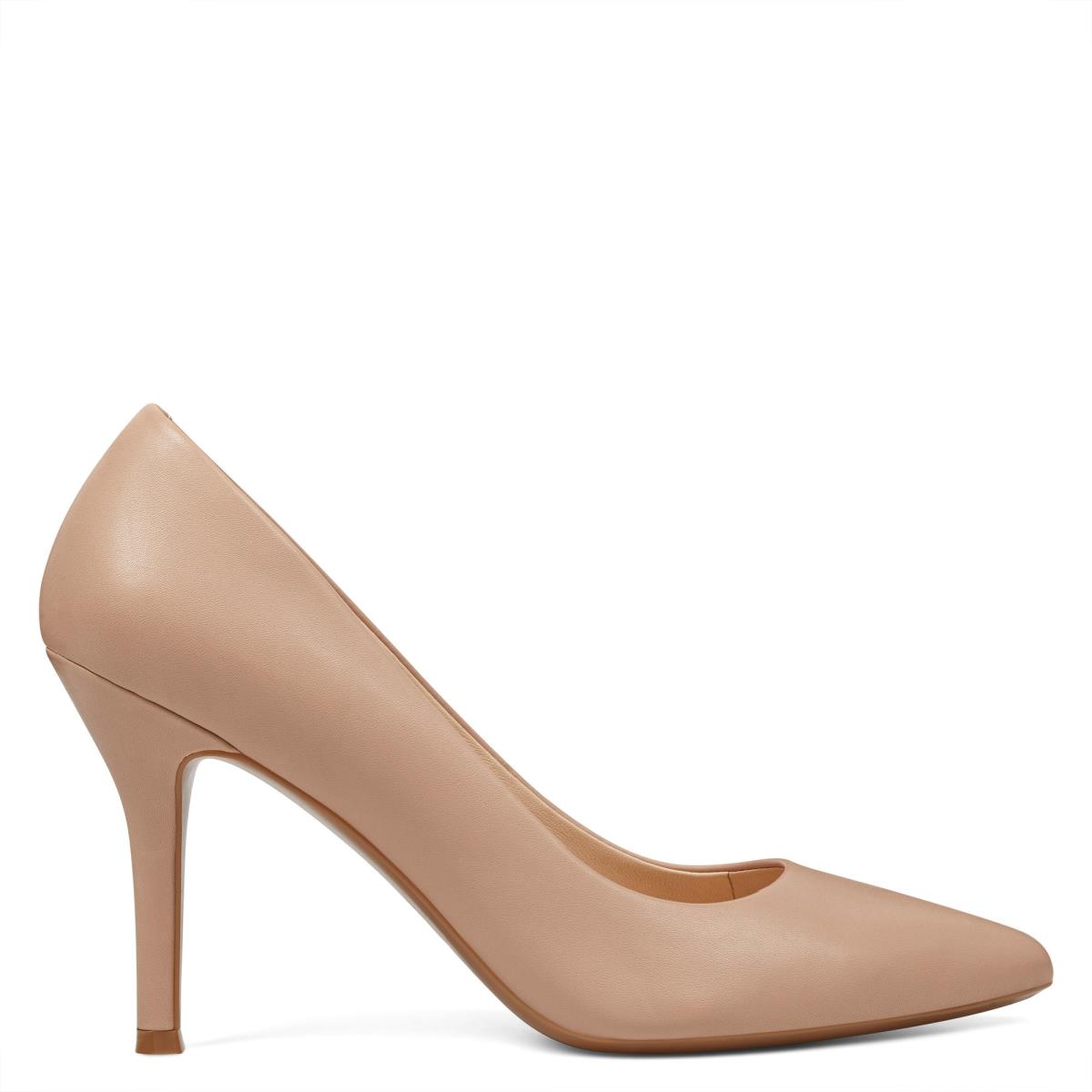 Zapatos De Salon Nine West Fifth 9x9 Pointy Puntera Beige | 7046GCDAP