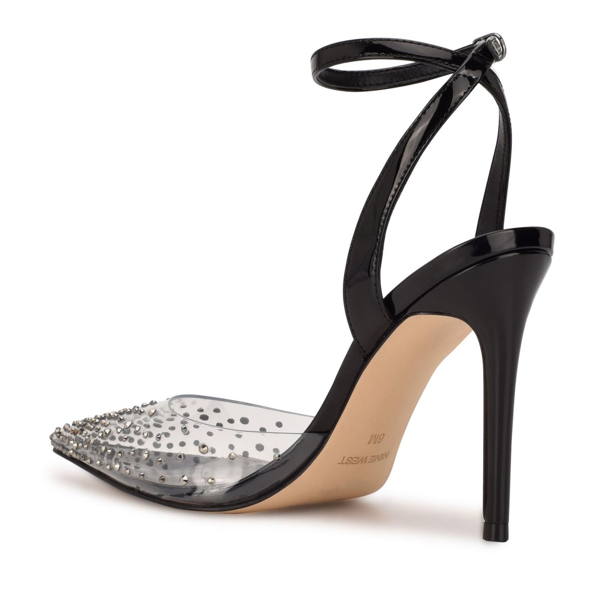 Zapatos De Salon Nine West Foreva Ankle Correa Vestido Negras | 4097VHBMP