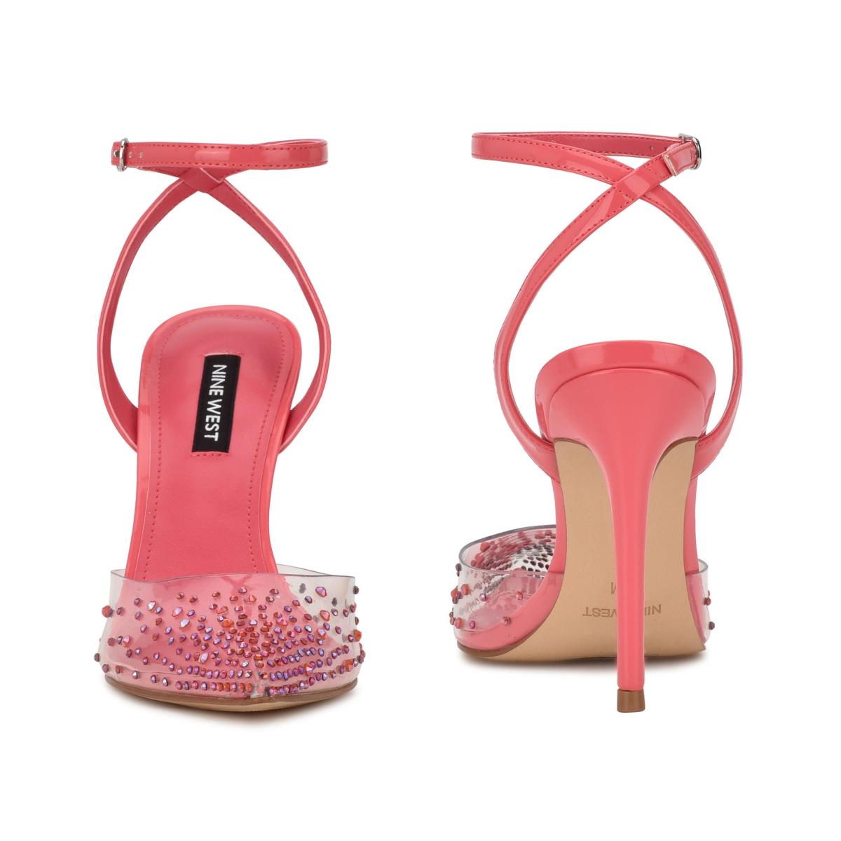 Zapatos De Salon Nine West Foreva Ankle Correa Vestido Rosas Coral | 8231PYQNL