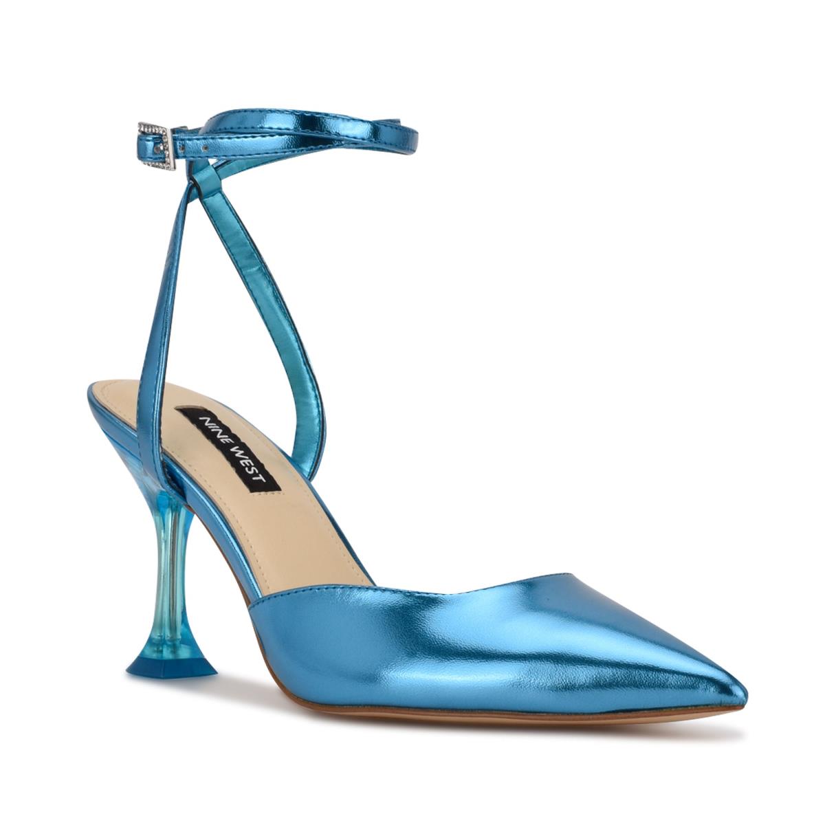 Zapatos De Salon Nine West Harlowe Ankle Correa Azules | 3697LNQJO