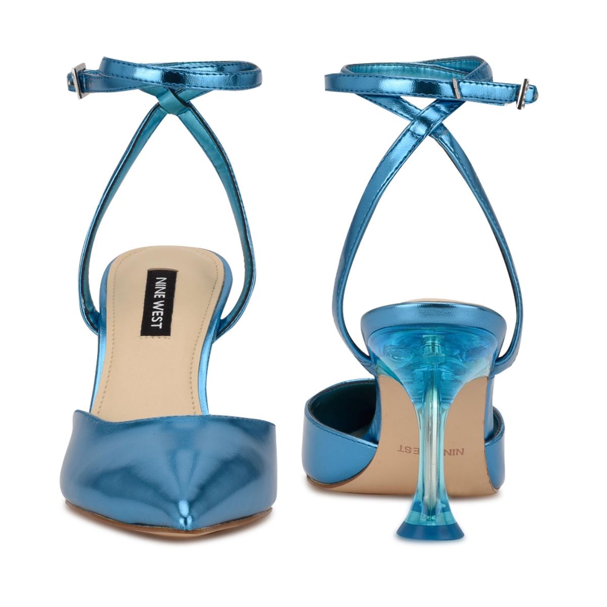 Zapatos De Salon Nine West Harlowe Ankle Correa Azules | 3697LNQJO