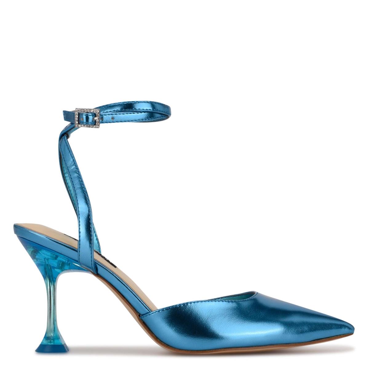 Zapatos De Salon Nine West Harlowe Ankle Correa Azules | 3697LNQJO