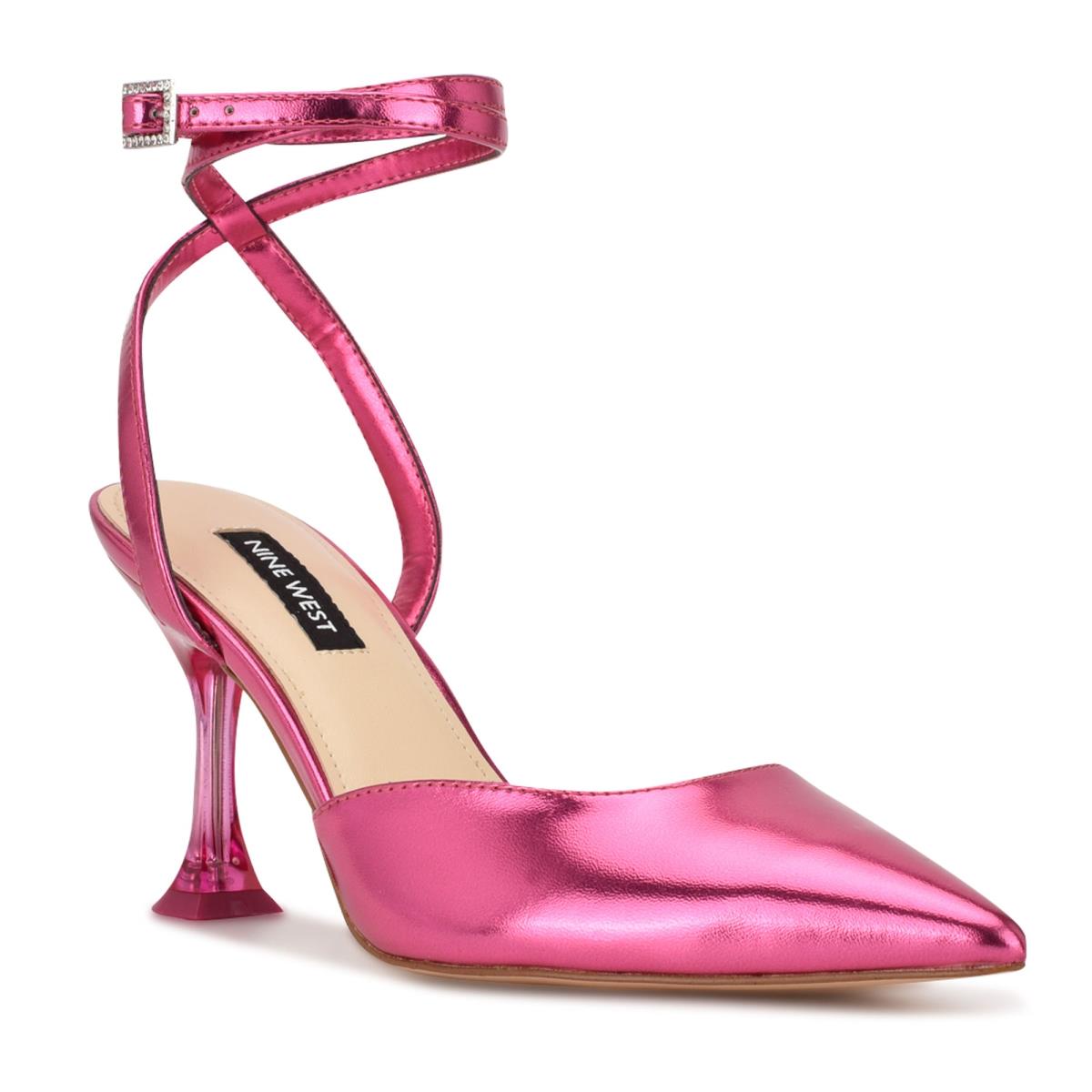 Zapatos De Salon Nine West Harlowe Ankle Correa Rosas | 4289LWGBS