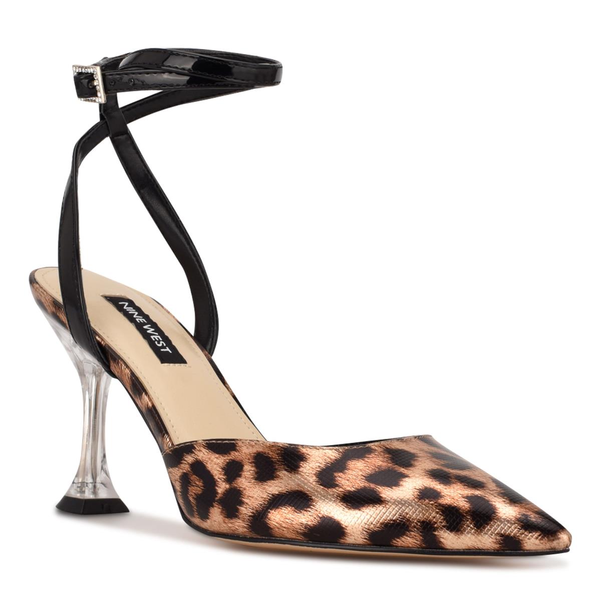 Zapatos De Salon Nine West Harlowe Ankle Correa Leopardo | 6402OSZVJ