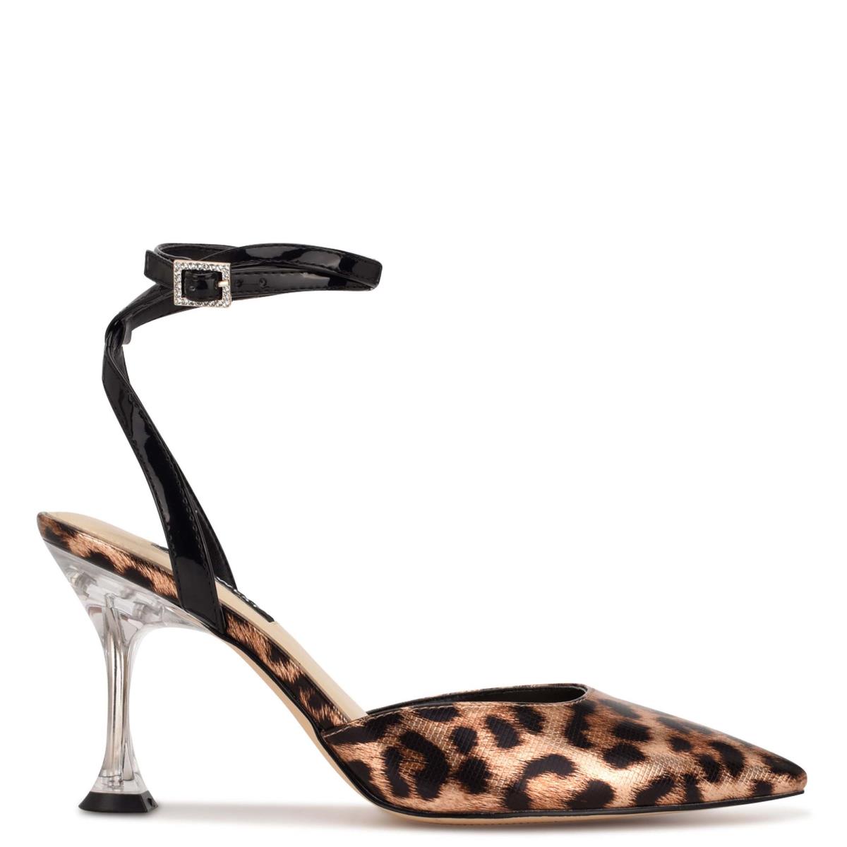 Zapatos De Salon Nine West Harlowe Ankle Correa Leopardo | 6402OSZVJ