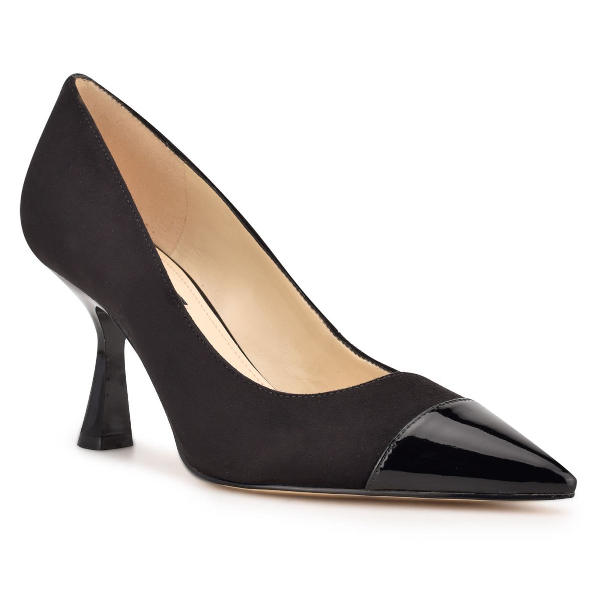 Zapatos De Salon Nine West Hippa Pointy Puntera Negras | 0693WCPTU