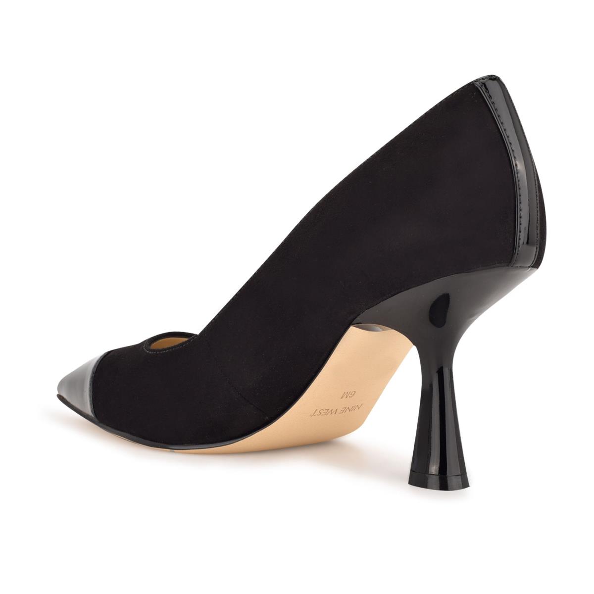 Zapatos De Salon Nine West Hippa Pointy Puntera Negras | 0693WCPTU