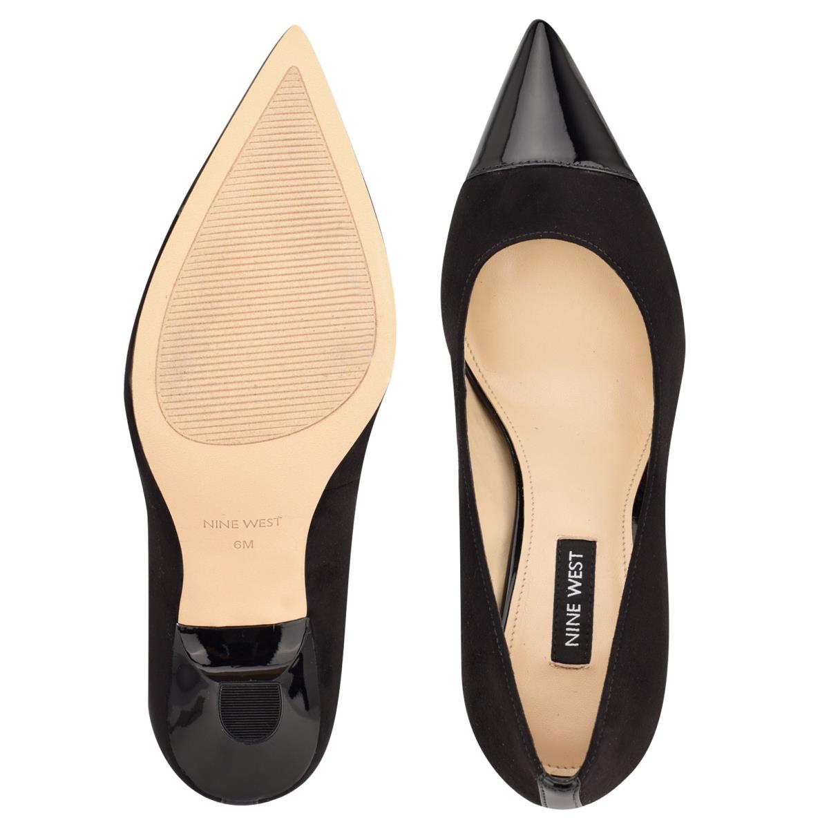 Zapatos De Salon Nine West Hippa Pointy Puntera Negras | 0693WCPTU