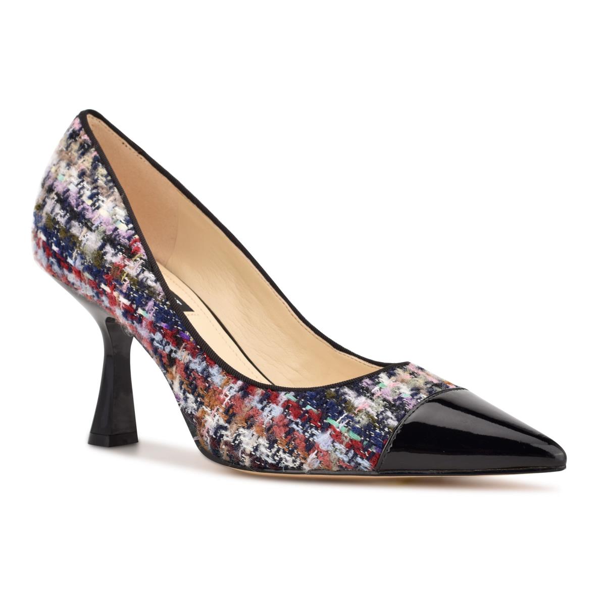 Zapatos De Salon Nine West Hippa Pointy Puntera Azules Multicolor | 6917CUNZT