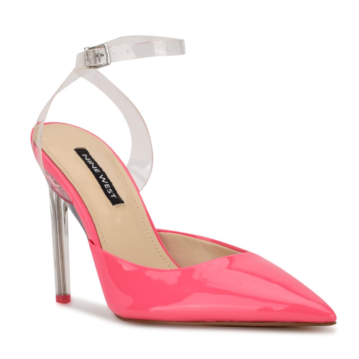 Zapatos De Salon Nine West Sparkea Ankle Correa Rosas | 7834ELHAO