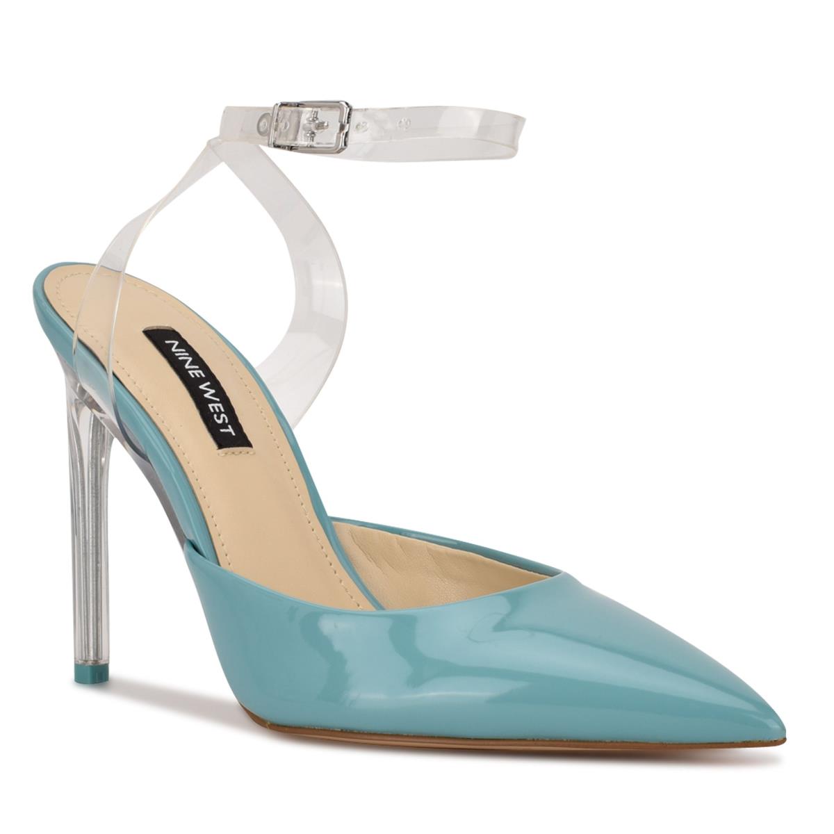 Zapatos De Salon Nine West Sparkea Ankle Correa Azules | 7906AICNK