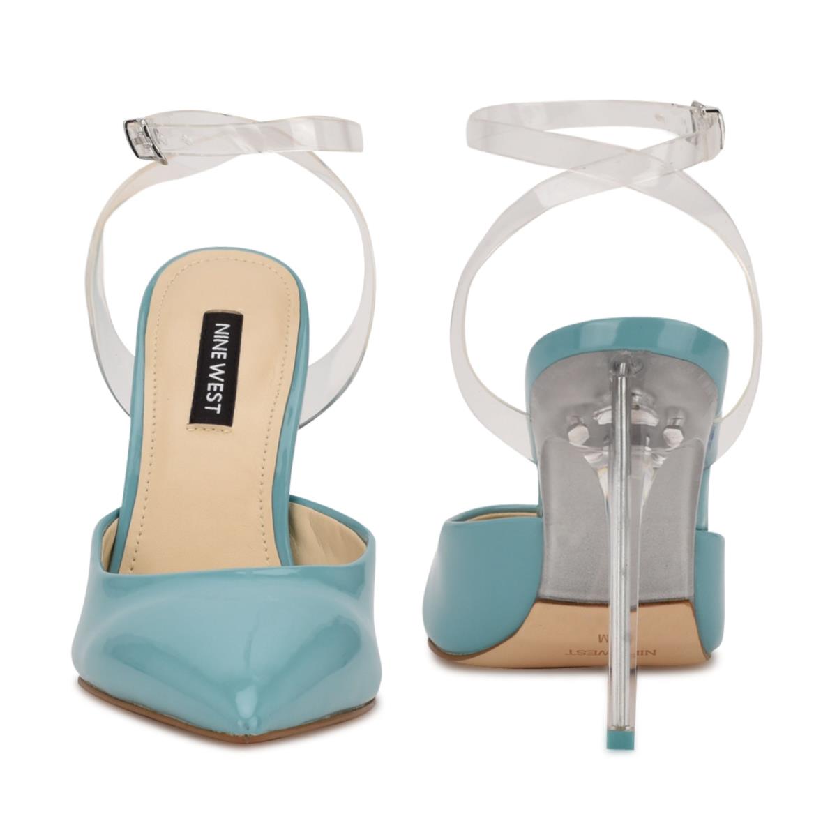 Zapatos De Salon Nine West Sparkea Ankle Correa Azules | 7906AICNK