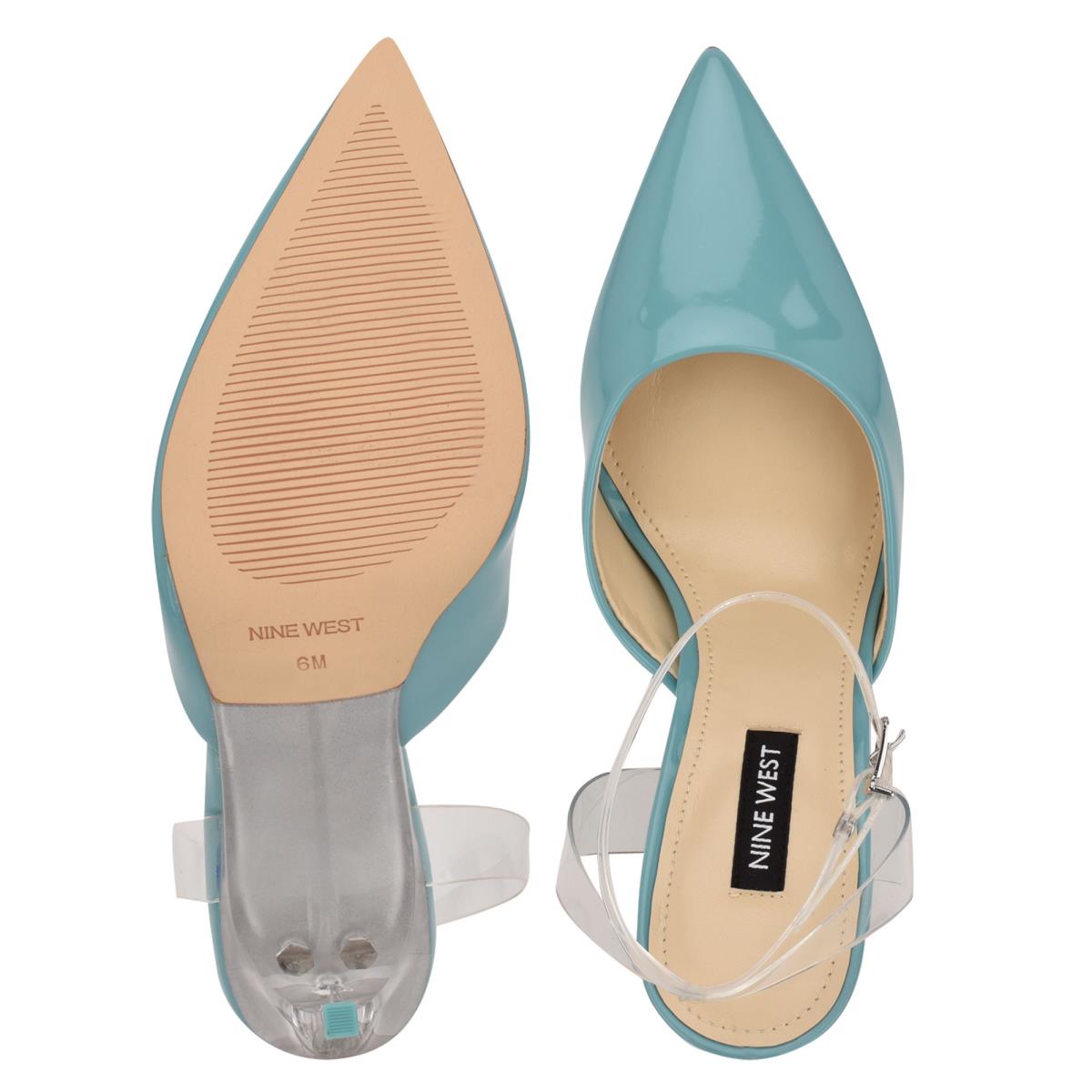 Zapatos De Salon Nine West Sparkea Ankle Correa Azules | 7906AICNK