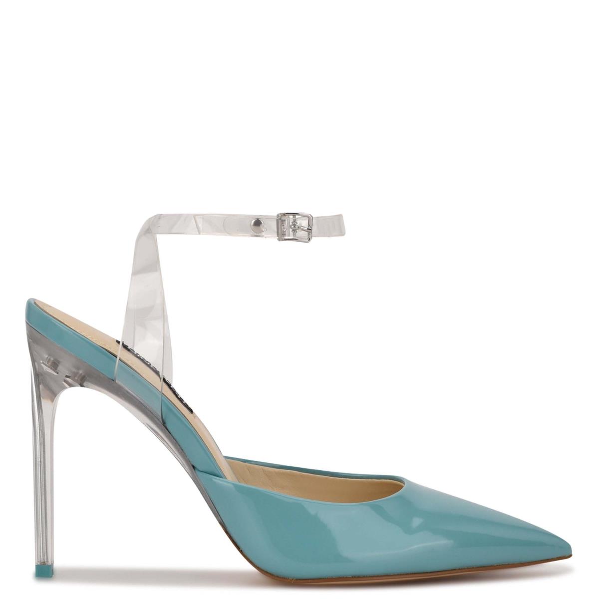 Zapatos De Salon Nine West Sparkea Ankle Correa Azules | 7906AICNK