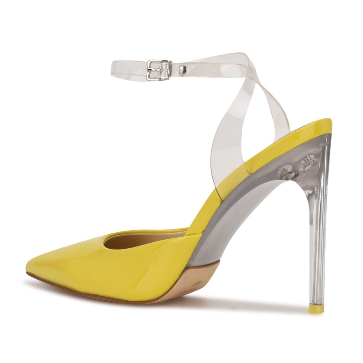 Zapatos De Salon Nine West Sparkea Ankle Correa Amarillo | 8063GKCBV