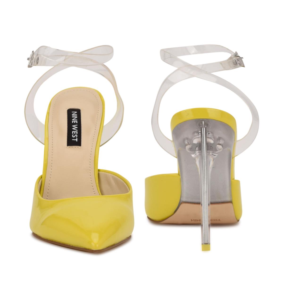 Zapatos De Salon Nine West Sparkea Ankle Correa Amarillo | 8063GKCBV