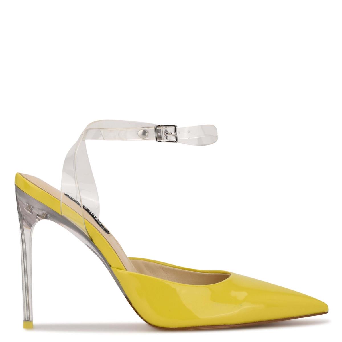 Zapatos De Salon Nine West Sparkea Ankle Correa Amarillo | 8063GKCBV