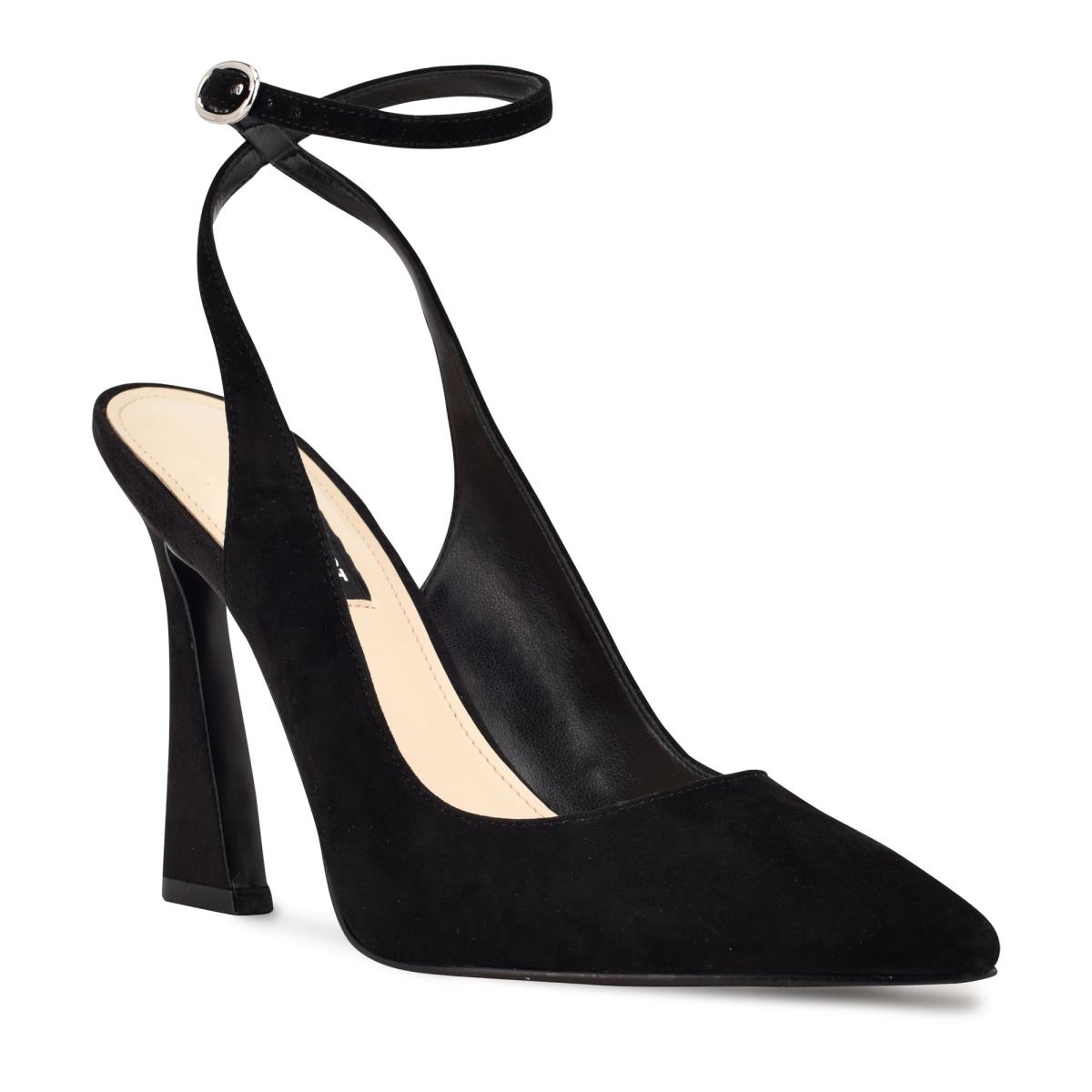 Zapatos De Salon Nine West Tabita Ankle Correa Vestido Negras | 6012LOKSI