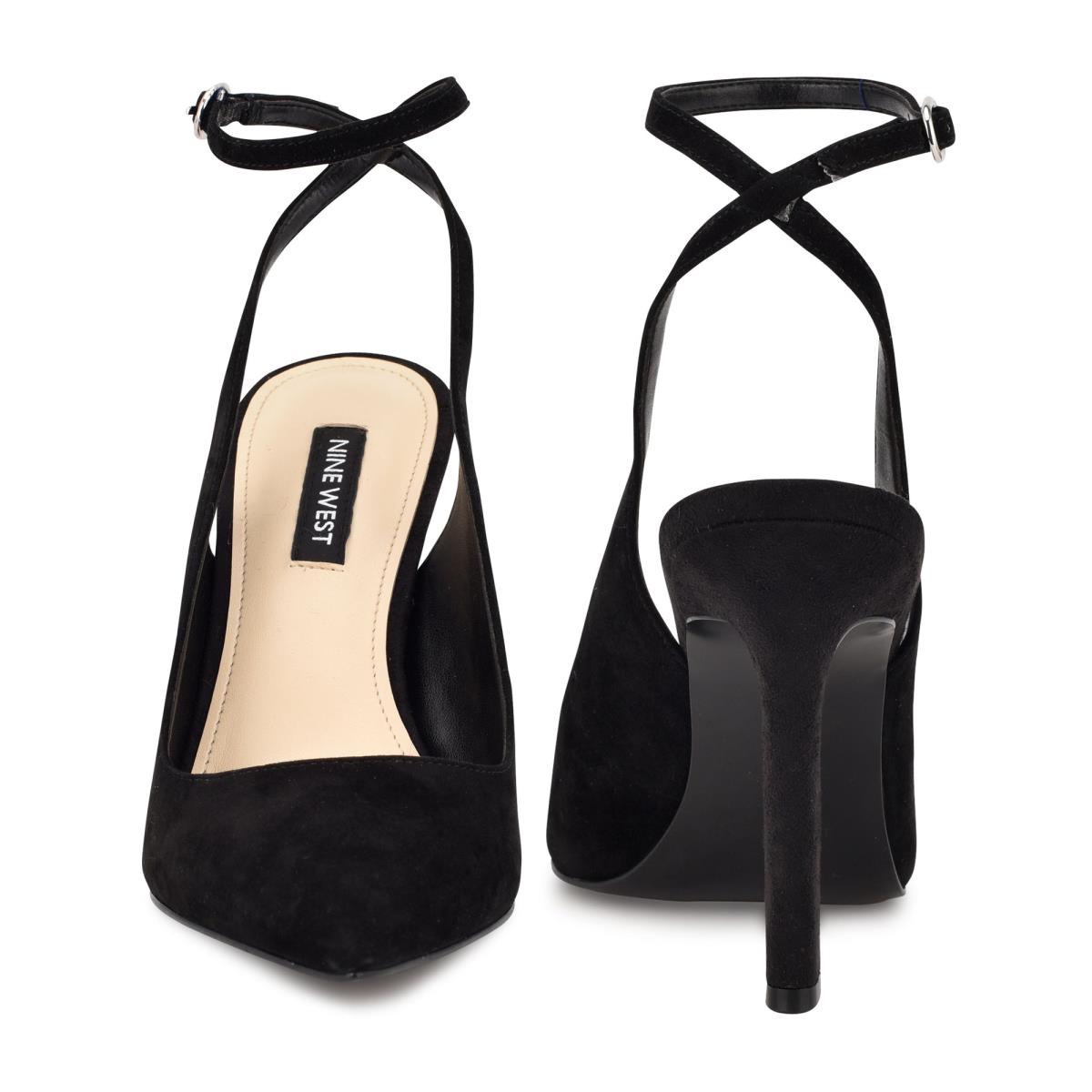 Zapatos De Salon Nine West Tabita Ankle Correa Vestido Negras | 6012LOKSI