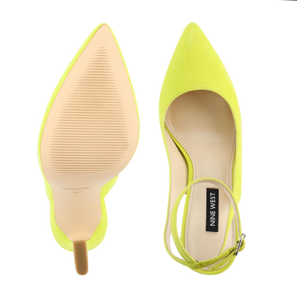 Zapatos De Salon Nine West Tabita Ankle Correa Vestido Amarillo | 8921TMXEB